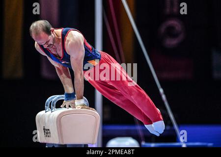 Harutyun Merdinyan (Armenia). Artistic Gymnastics, Men's Pommel horse Gold Medal.  European Championships Munich 2022 Stock Photo