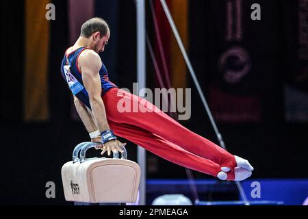 Harutyun Merdinyan (Armenia). Artistic Gymnastics, Men's Pommel horse Gold Medal.  European Championships Munich 2022 Stock Photo