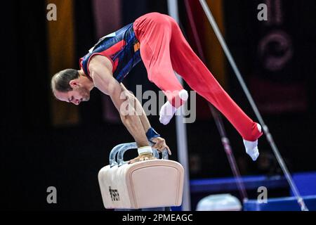 Harutyun Merdinyan (Armenia). Artistic Gymnastics, Men's Pommel horse Gold Medal.  European Championships Munich 2022 Stock Photo