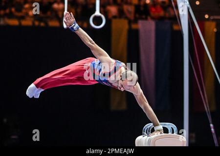 Harutyun Merdinyan (Armenia). Artistic Gymnastics, Men's Pommel horse Gold Medal.  European Championships Munich 2022 Stock Photo