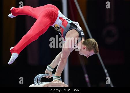 Nils Dunkel (Germany). Artistic Gymnastics, Men's Pommel horse Bronze Medal. European Championships Munich 2022