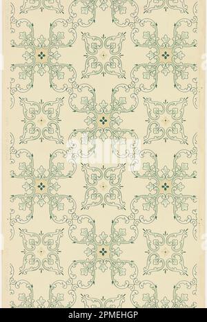 Ceiling Paper (USA); Manufactured by Janeway & Co. Inc.; machine-printed paper; 81 x 49 cm (31 7/8 x 19 5/16 in.) Stock Photo