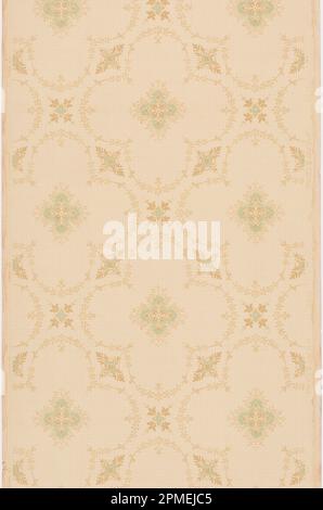Ceiling Paper (USA); Manufactured by Janeway & Co. Inc.; machine-printed paper; 82.5 x 49.5 cm (32 1/2 x 19 1/2 in.) Stock Photo