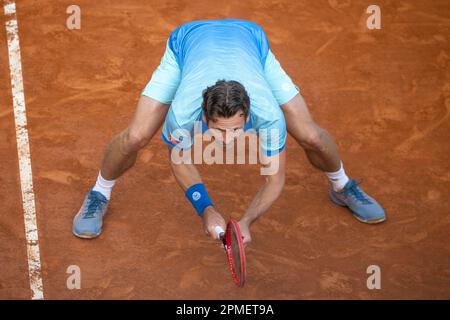 MONTE-CARLO, MONACO - APRIL 12: Wesley Koolhof of the Netherlands during Day 4 of the Rolex Monte-Carlo Masters at the Monte-Carlo Country Club on April 12, 2023 in Monte-Carlo, Monaco (Photo by Andy Astfalck/BSR Agency) Stock Photo