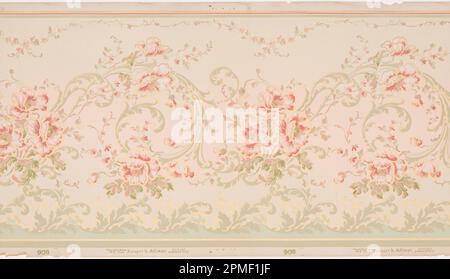 Frieze (USA); Manufactured by Kayser & Allman; machine-printed paper, embossed; 91 x 49.5 cm (35 13/16 x 19 1/2 in.) Stock Photo