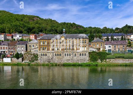 France, Ardennes, Ardennes Regional Natural Park, Monthermé, loop of the Meuse Stock Photo