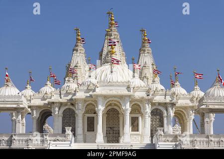 India, Gujarat, Gondal, Shri Swaminarayan Mandir temple Stock Photo