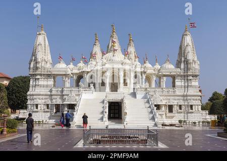 India, Gujarat, Gondal, Shri Swaminarayan Mandir temple Stock Photo