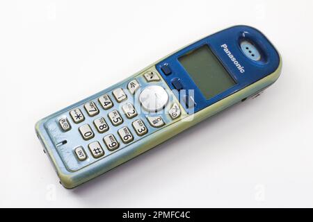 Panasonic retro cordless telephone Stock Photo