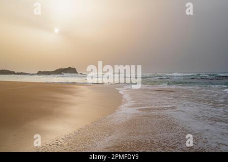 Morocco, province of Sidi Bennour, Oualidia, the beach Stock Photo