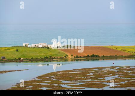 Morocco, province of Sidi Bennour, Oualidia, the lagoon Stock Photo