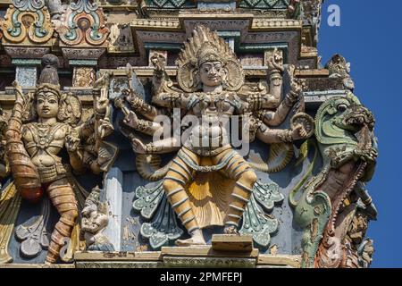 India, Tamil Nadu, Madurai, Sri Meenakshi hindu temple Stock Photo
