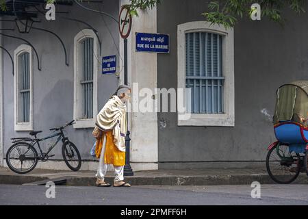 India, Pondichery, the sri Aurobindo area Stock Photo