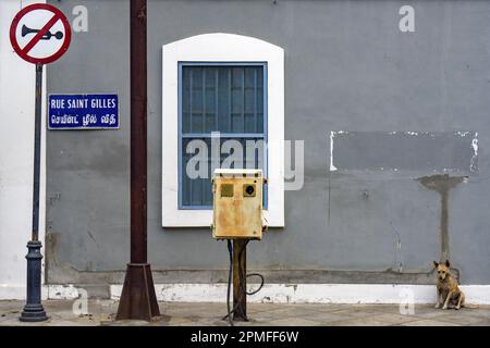 India, Pondichery, the sri Aurobindo area Stock Photo