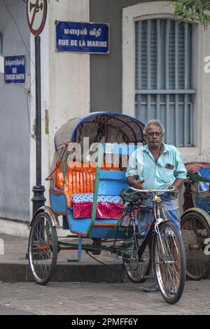 India, Pondichery, the sri Aurobindo area Stock Photo