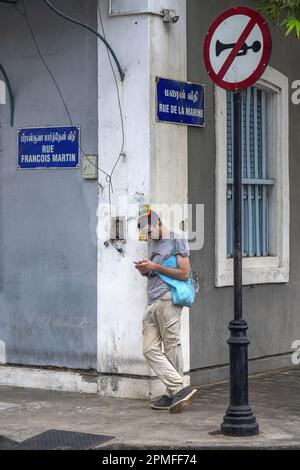 India, Pondichery, the sri Aurobindo area Stock Photo