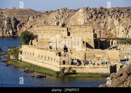 Egypt, Upper Egypt, Nubia, Nile valley, Aswan, Agilka island, temple of Philae listed as World Heritage by UNESCO Stock Photo