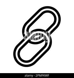 Link Vector Thick Line Icon For Personal And Commercial Use. Stock Photo