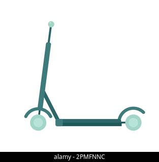 Electric scooter for adults, kids semi flat colour vector object Stock Vector