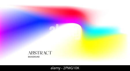 Abstract background template multicolor bright color gradient color design on white Stock Vector