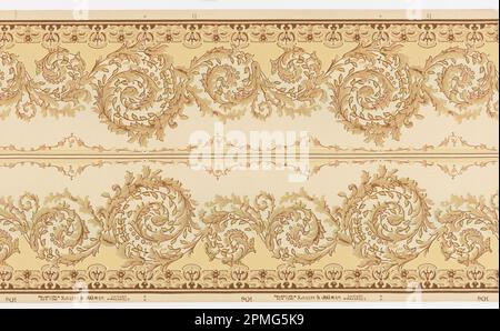 Frieze (USA); Distributed by Kayser & Allman; machine-printed paper, embossed; 91.5 x 49.5 cm (36 x 19 1/2 in.) Stock Photo