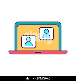 Chat Conversation Flat Icon Vector Stock Vector