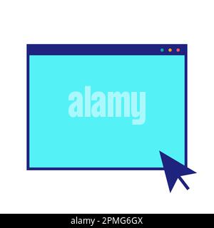 New Tab Icon Flat Design Vector Stock Vector