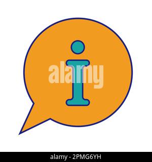 Information Icon Flat Design On White Background Vector Stock Vector