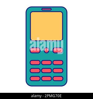 Telephone Symbol Icon Flat Design Vector Stock Vector