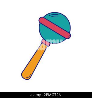 Baby Toy Icon Flat Design Vector Stock Vector