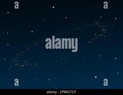 Deep space cartoon background with empty space Stock Vector