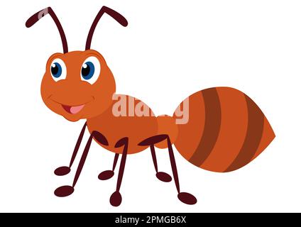 Ant Cartoon Character Vector Stock Vector