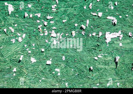 The texture of old bulletin board. Green Notice board texture. High quality photo Stock Photo