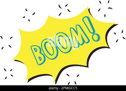 Boom Comic Shape Stock Vector