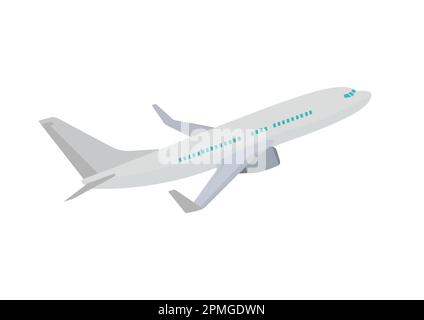 Clipart Airplane isolated on white background. Vector airplane Stock Vector