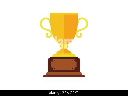 Champion Cup Vector Icon Clipart Isolated on White Background Stock Vector