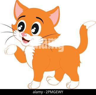 Clipart vector Kitten Stock Vector