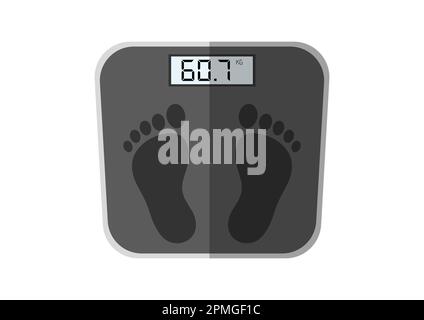 Digital Weight Scale Clipart Vector Isolated On White Background Stock Vector