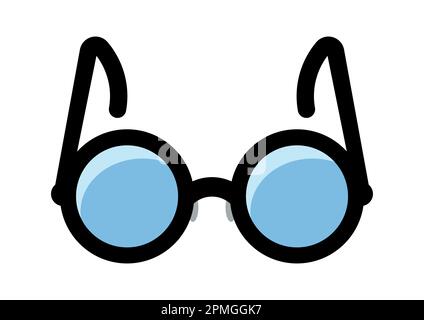 Eyeglasses Icon Flat Vector Stock Vector