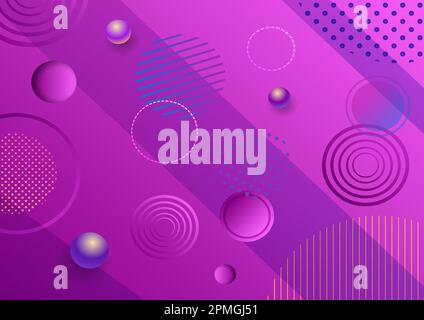Modern Colorful Abstract Circle Background Stock Vector