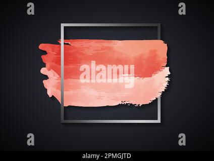 Modern Painting Logo Template Isolated On Dark Background Stock Vector