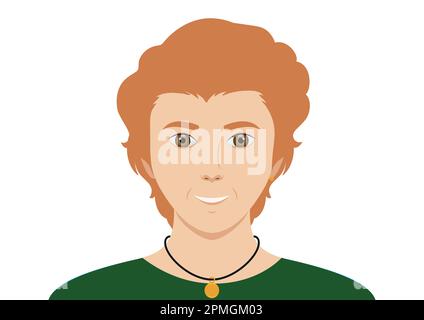 Portrait of handsome happy man vector Stock Vector