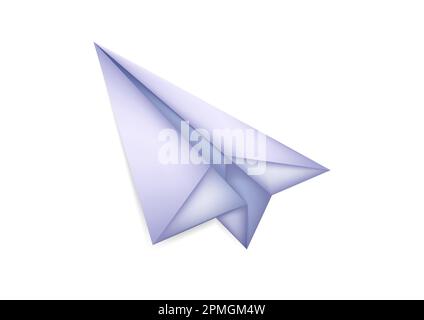 Realistic Paper Plane Vector Illustration Stock Vector