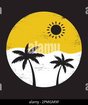 Summer Vibes Design Sign Stock Vector