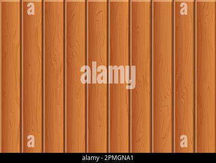 Realistic Wooden texture floor background vector illustration Stock Vector