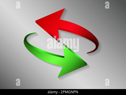 Upload And Download Arrow Sign Stock Vector