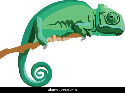 Chameleon Reptile Animal Vector Stock Vector