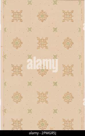 Ceiling Paper (USA); Manufactured by Janeway & Co. Inc.; machine-printed paper; 82 x 49 cm (32 5/16 x 19 5/16 in.) Stock Photo