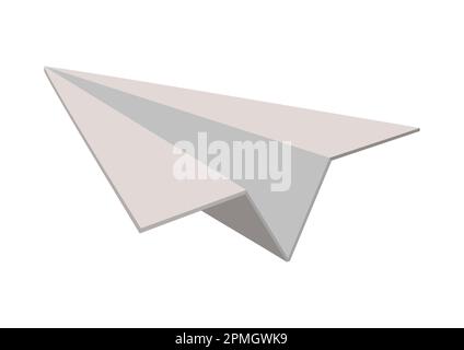Vector illustration of paper plane isolated on white background Stock Vector