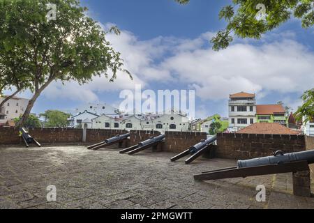 Historical fort St. John's Fort in Malacca, Malaysia Stock Photo